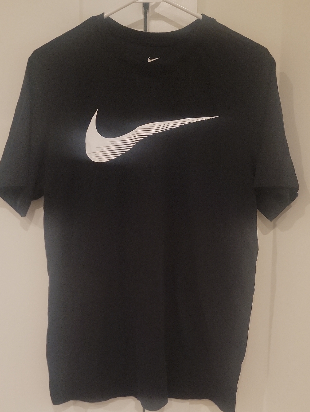 Nike Black Short Sleeve Tee with White Swoosh